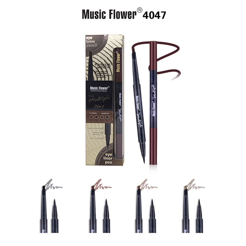 MUSIC FLOWER EYEBROW PEN& LIQUID EYELINER M4047