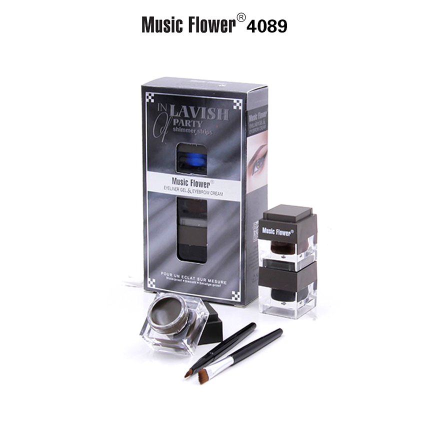 MUSIC FLOWER EYELINER CREAM EYEBROW GEL  M4089