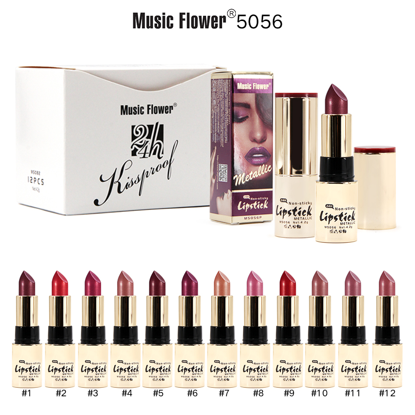 Music Flower metallic nonsticky lipstick #5056