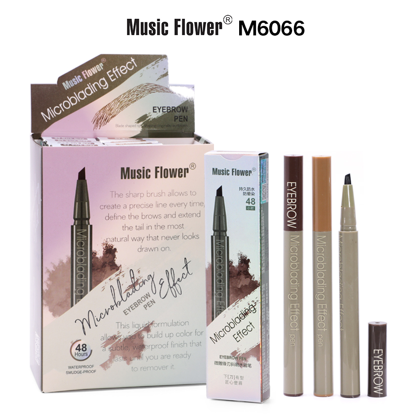 MUSIC FLOWER 微雕锋刃斜刷水眉笔 M6066